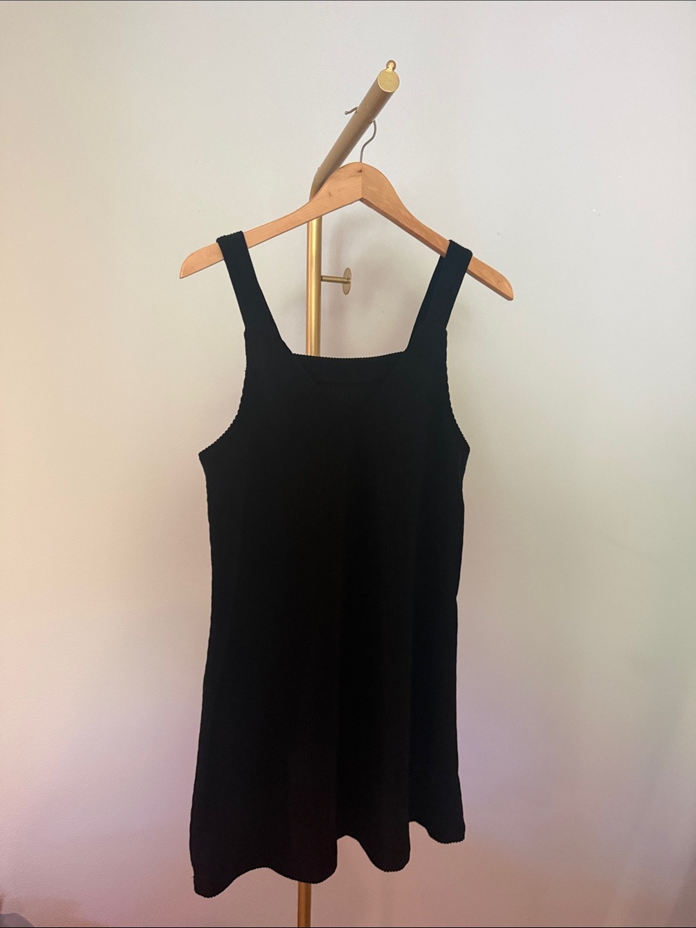 Black corduroy dress
